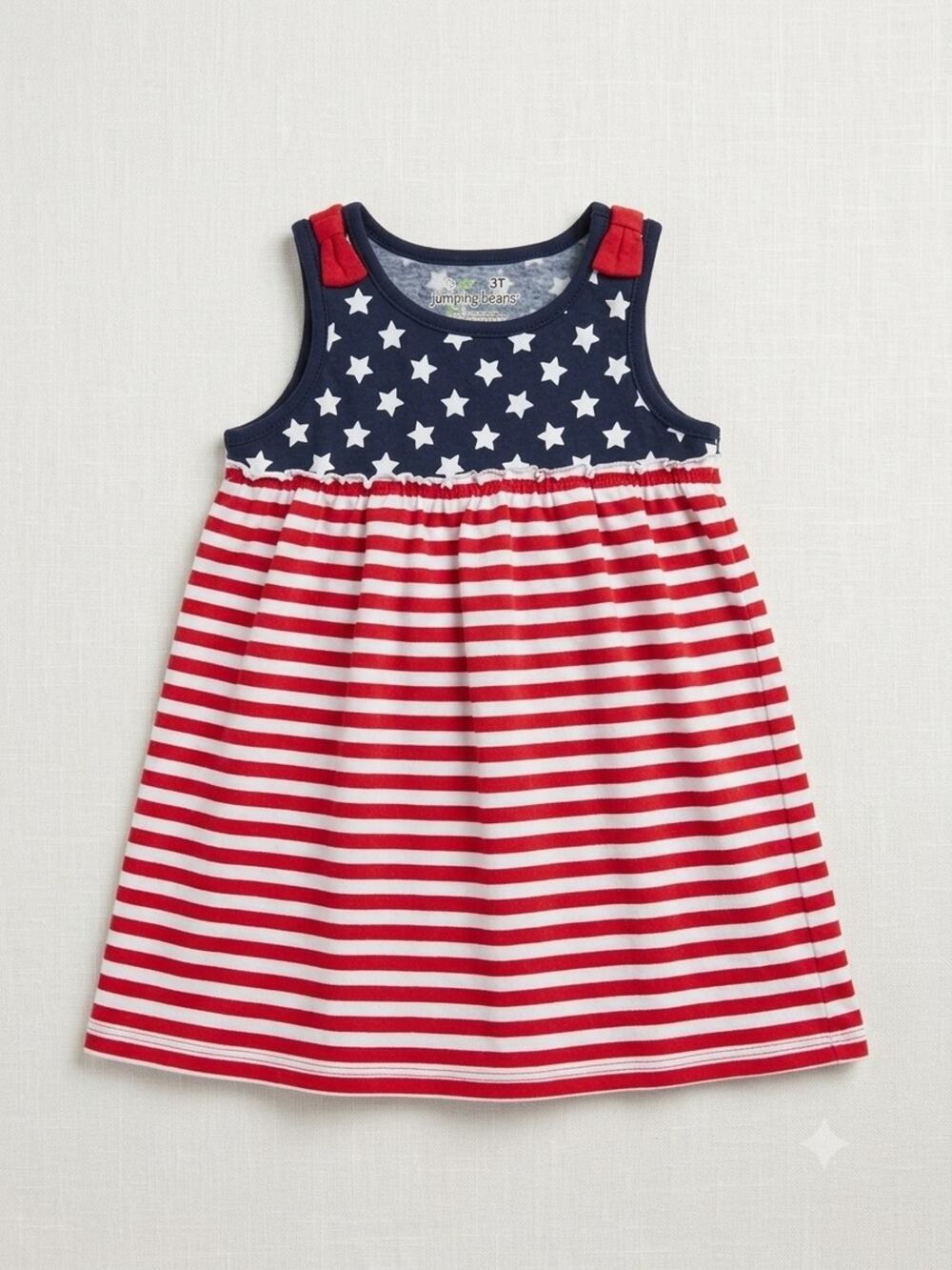 Jumping Beans Navy, Red & White Star-Stripe Tank Dress          KD 2